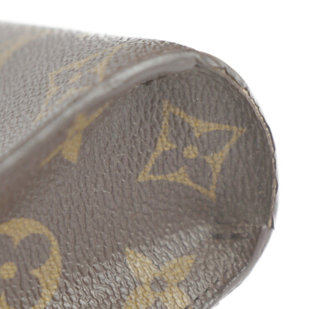 LOUIS VUITTON Authentic Black Monogram Leather Clutch Bag - Picture 6 of 9